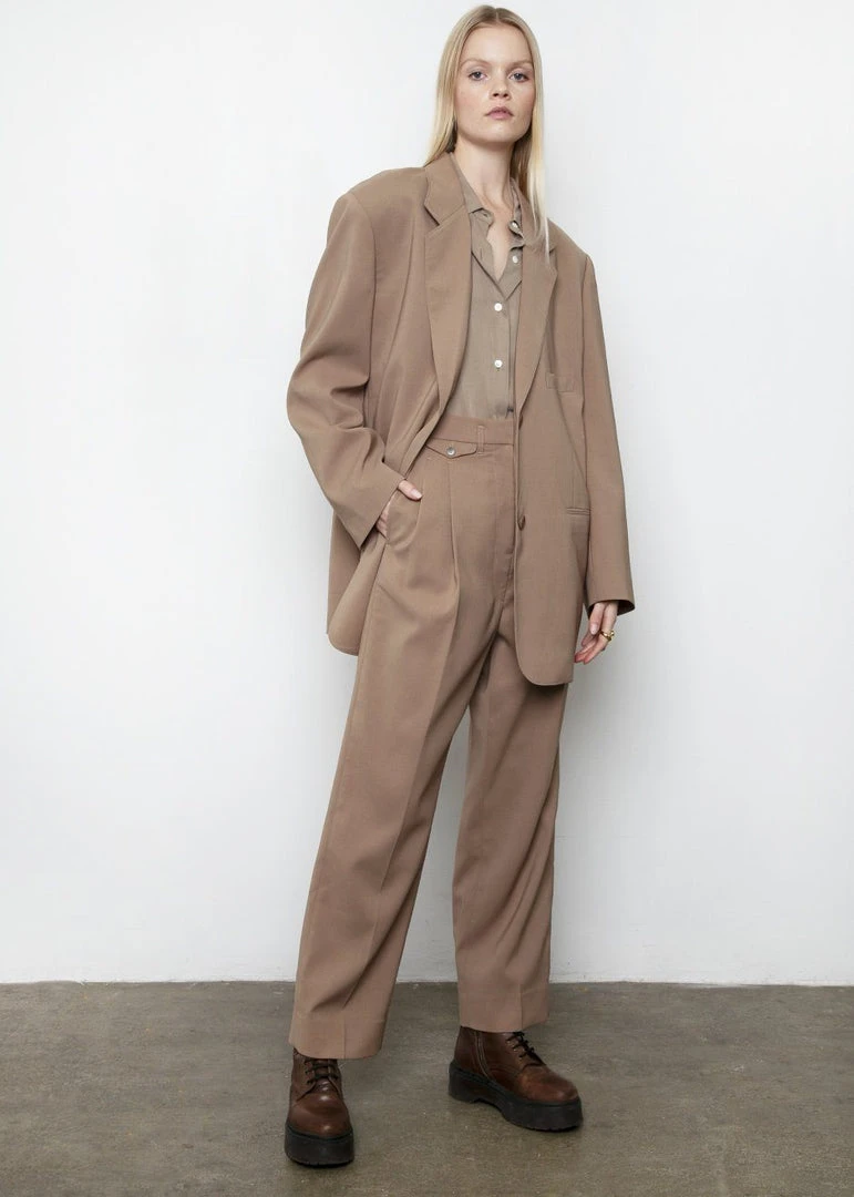 The Frankie Shop CLOTHING Pernille Boy Pants - Brown