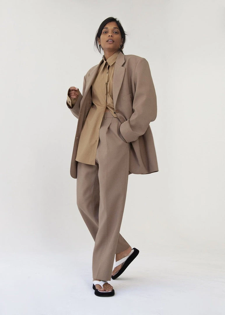 The Frankie Shop CLOTHING Pernille Boy Pants - Brown