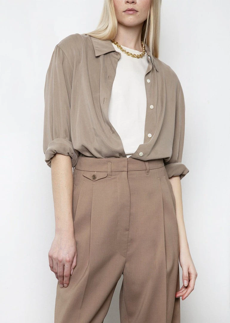 The Frankie Shop CLOTHING Pernille Boy Pants - Brown