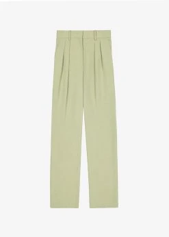The Frankie Shop CLOTHING Port Pleated Pants - Sage