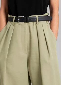 The Frankie Shop CLOTHING Port Pleated Pants - Sage