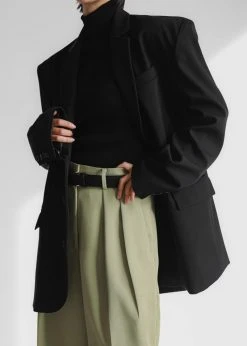 The Frankie Shop CLOTHING Port Pleated Pants - Sage