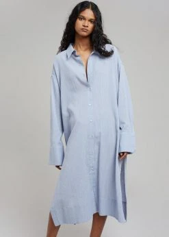 Agit Rama Shirt Dress - Blue Stripe