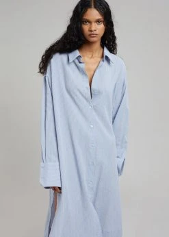 Agit Rama Shirt Dress - Blue Stripe