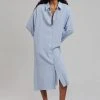 Agit Rama Shirt Dress - Blue Stripe
