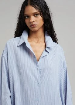 Agit Rama Shirt Dress - Blue Stripe