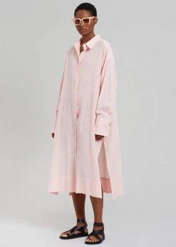 Agit Rama Shirt Dress - Pink Stripe CLOTHING