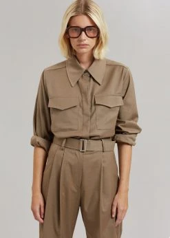 The Frankie Shop Ramson Shirt - Taupe