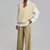 The Frankie Shop Ren Pleated Pants - Sand