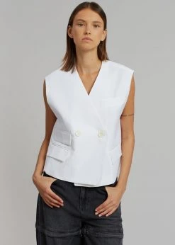 Le PPL CLOTHING Riah Vest - White