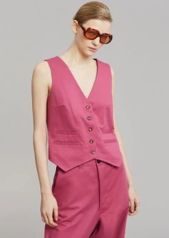 Rika Studios Fay Vest - Dusty Strawberry