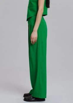 The Frankie Shop CLOTHING Rina Trousers - Kelly Green