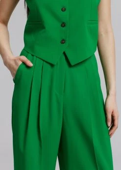 The Frankie Shop CLOTHING Rina Trousers - Kelly Green