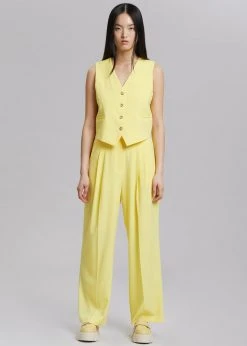 The Frankie Shop Rina Trousers - Blazing Yellow CLOTHING