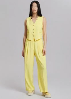 The Frankie Shop Rina Trousers - Blazing Yellow CLOTHING