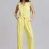 The Frankie Shop Rina Trousers - Blazing Yellow CLOTHING