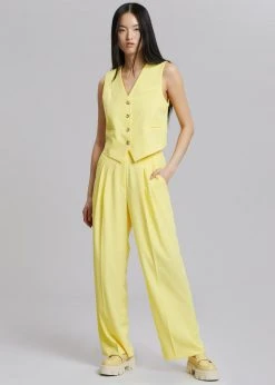 The Frankie Shop Rina Trousers - Blazing Yellow CLOTHING