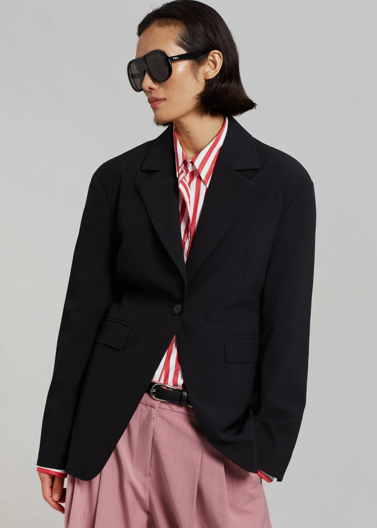 R贸he Ati Blazer - Noir CLOTHING