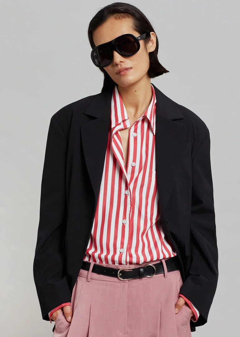 R贸he Ati Blazer - Noir CLOTHING