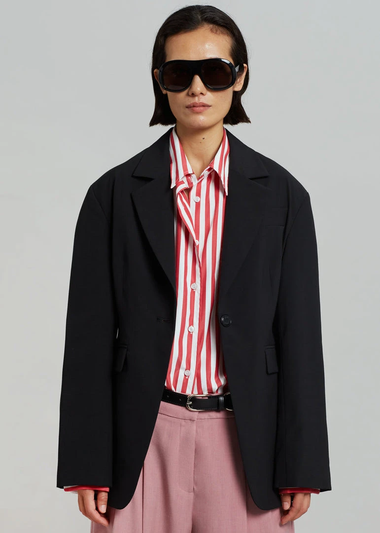 R贸he Ati Blazer - Noir CLOTHING