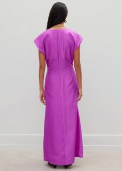 Róhe Dorinde Dress - Electric Purple CLOTHING