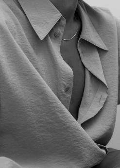 Róhe Gintare Unisex Blouse - Light Grey