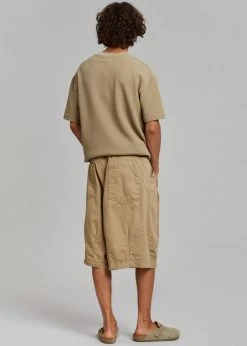 The Farmers Market Men Roman Relaxed Shorts - Beige