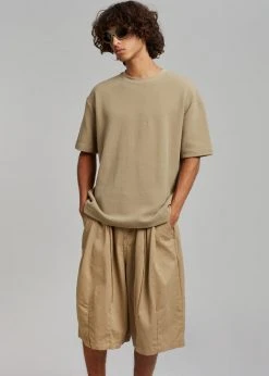 The Farmers Market Men Roman Relaxed Shorts - Beige