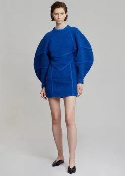 ROTATE Darleena Dress - Blue Tattoo