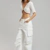 ROTATE Milandran Wrap Top - Bright White