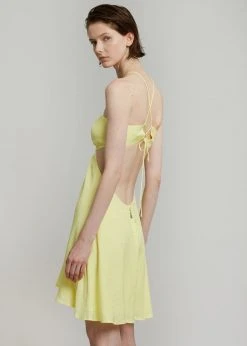 ROTATE Nanna Dress - Elfin Yellow CLOTHING
