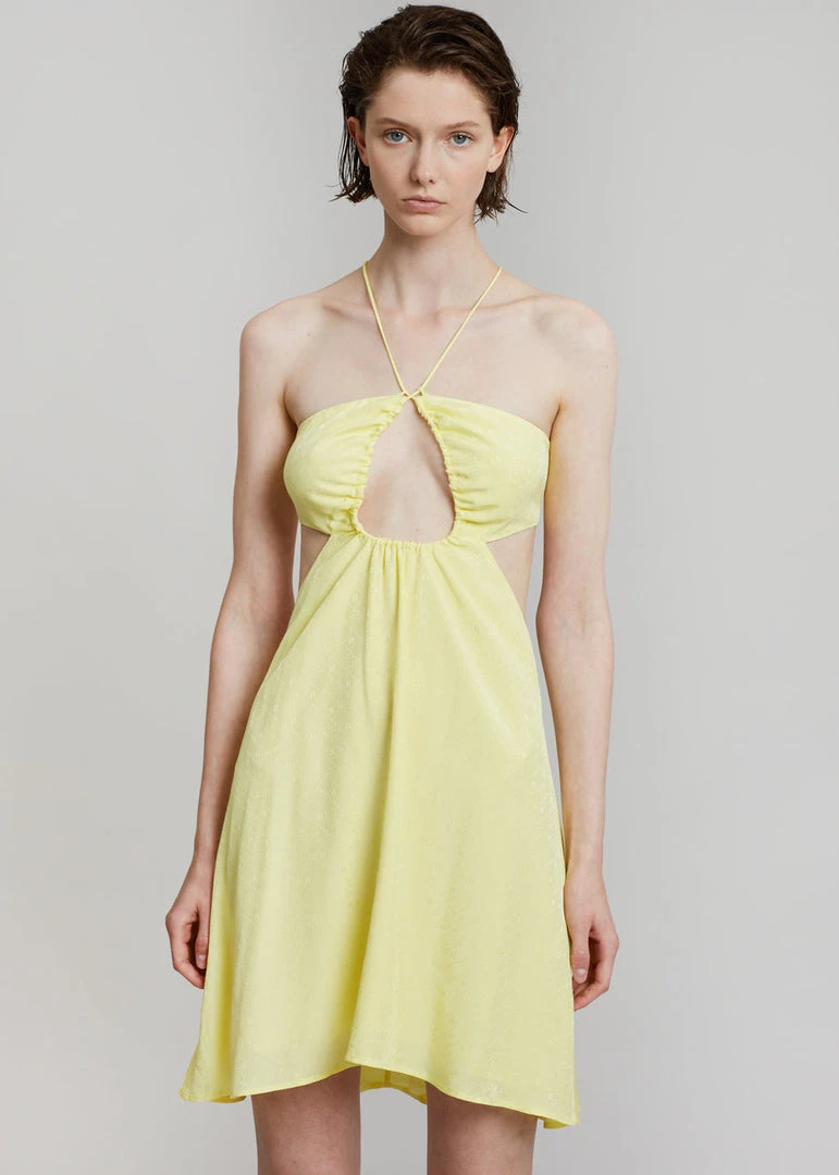 ROTATE Nanna Dress - Elfin Yellow CLOTHING