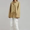 Blossom Rui Rolled Sleeves Shirt - Tan