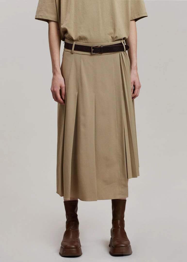 Another J Ruthe Midi Skirt - Sand