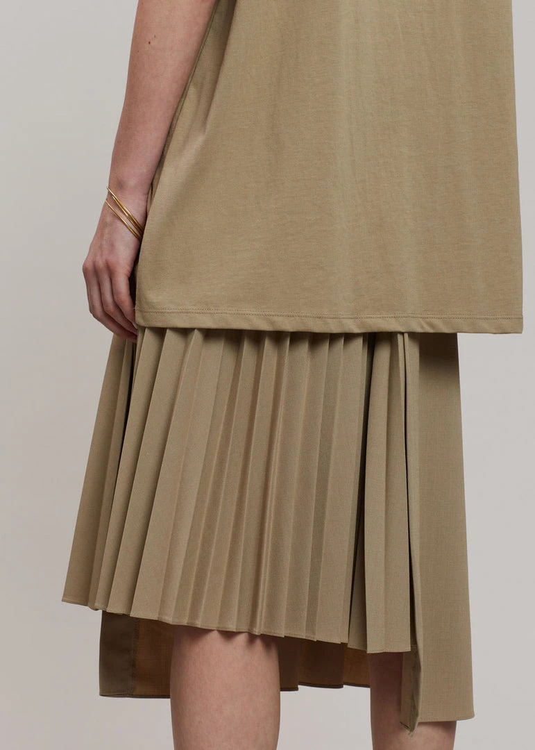 Another J Ruthe Midi Skirt - Sand