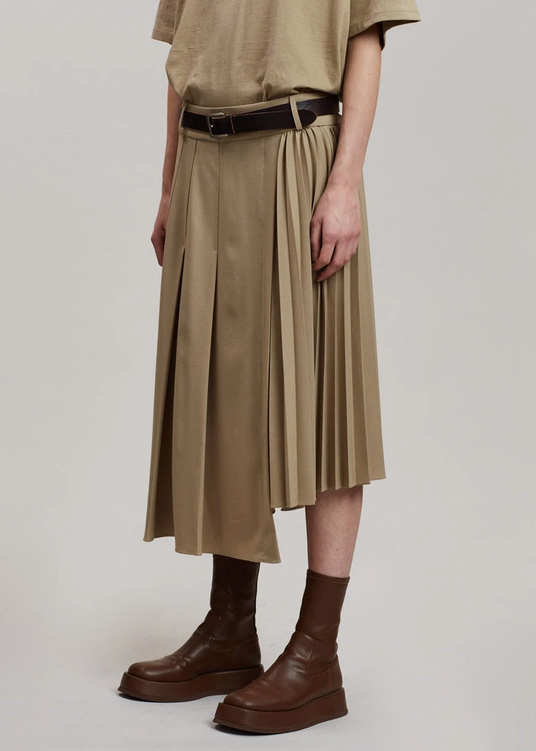 Another J Ruthe Midi Skirt - Sand