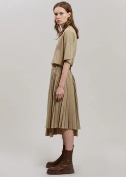 Another J Ruthe Midi Skirt - Sand