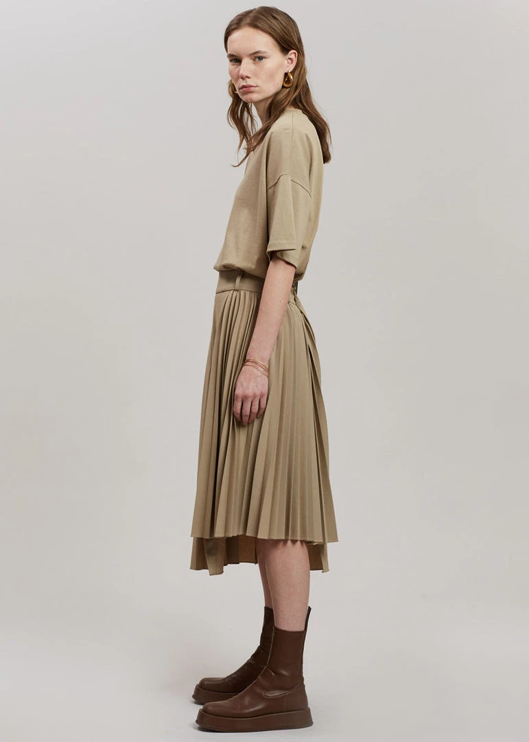 Another J Ruthe Midi Skirt - Sand