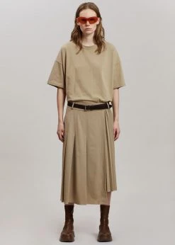 Another J Ruthe Midi Skirt - Sand