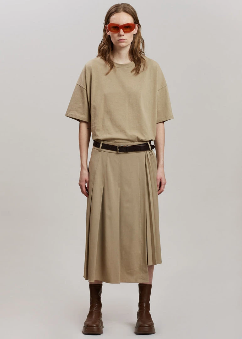 Another J Ruthe Midi Skirt - Sand