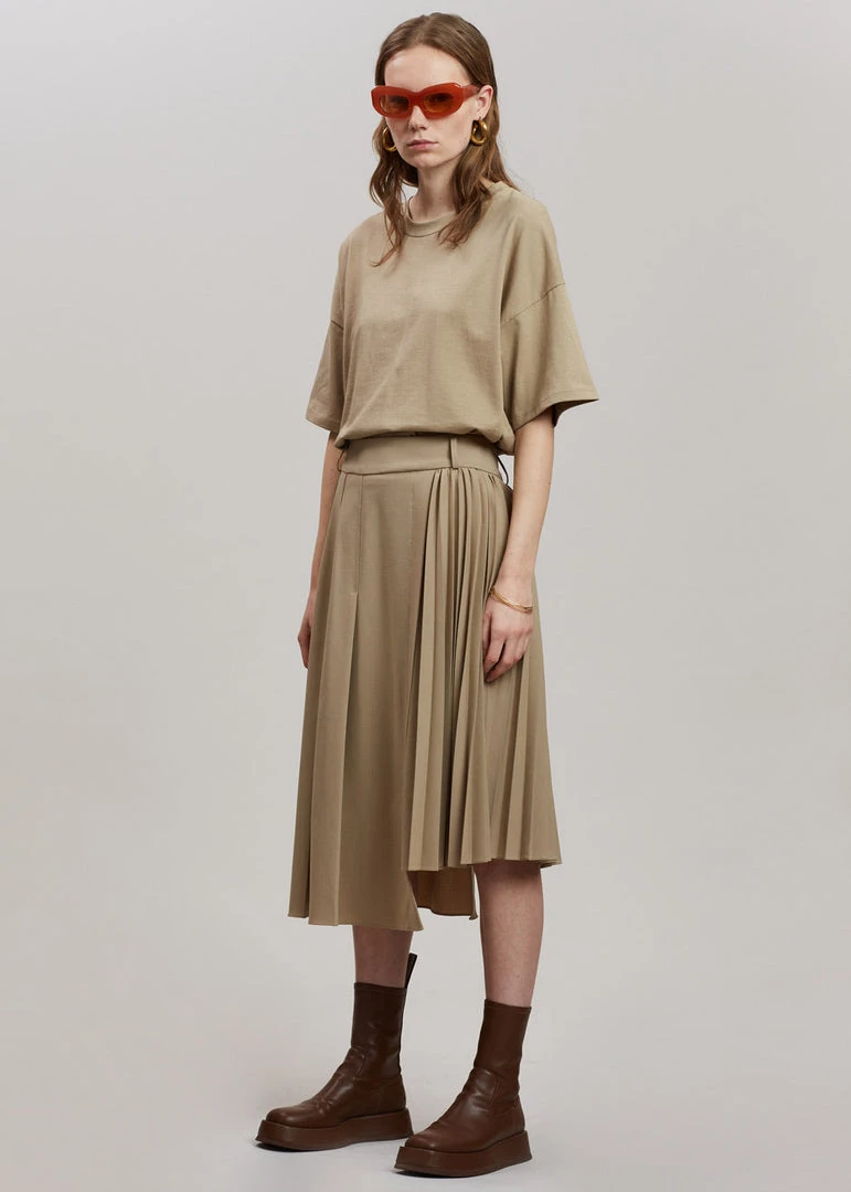 Another J Ruthe Midi Skirt - Sand