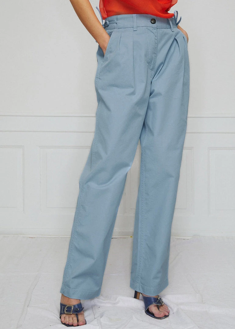 CLOTHING Saks Potts Johan Pants - Dusty Blue