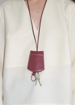 Saks Potts Katya Keychain - Dark Red