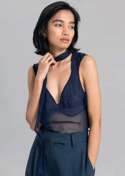 Saks Potts Tanja Top - Navy