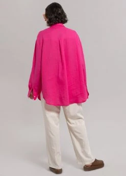 The Frankie Shop Sam Shirt - Fuchsia CLOTHING