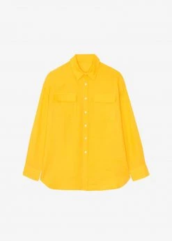 The Frankie Shop CLOTHING Sam Shirt - Gold Yellow