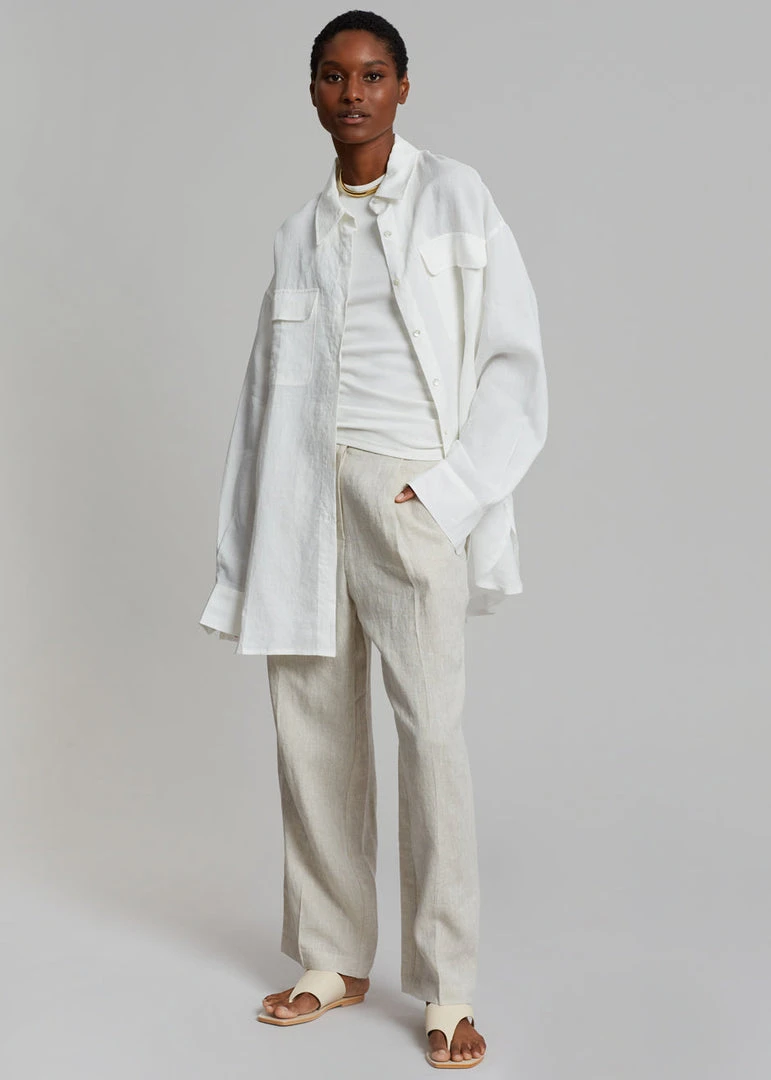 The Frankie Shop Sam Shirt - White