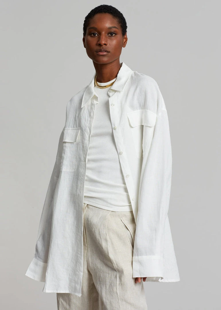 The Frankie Shop Sam Shirt - White