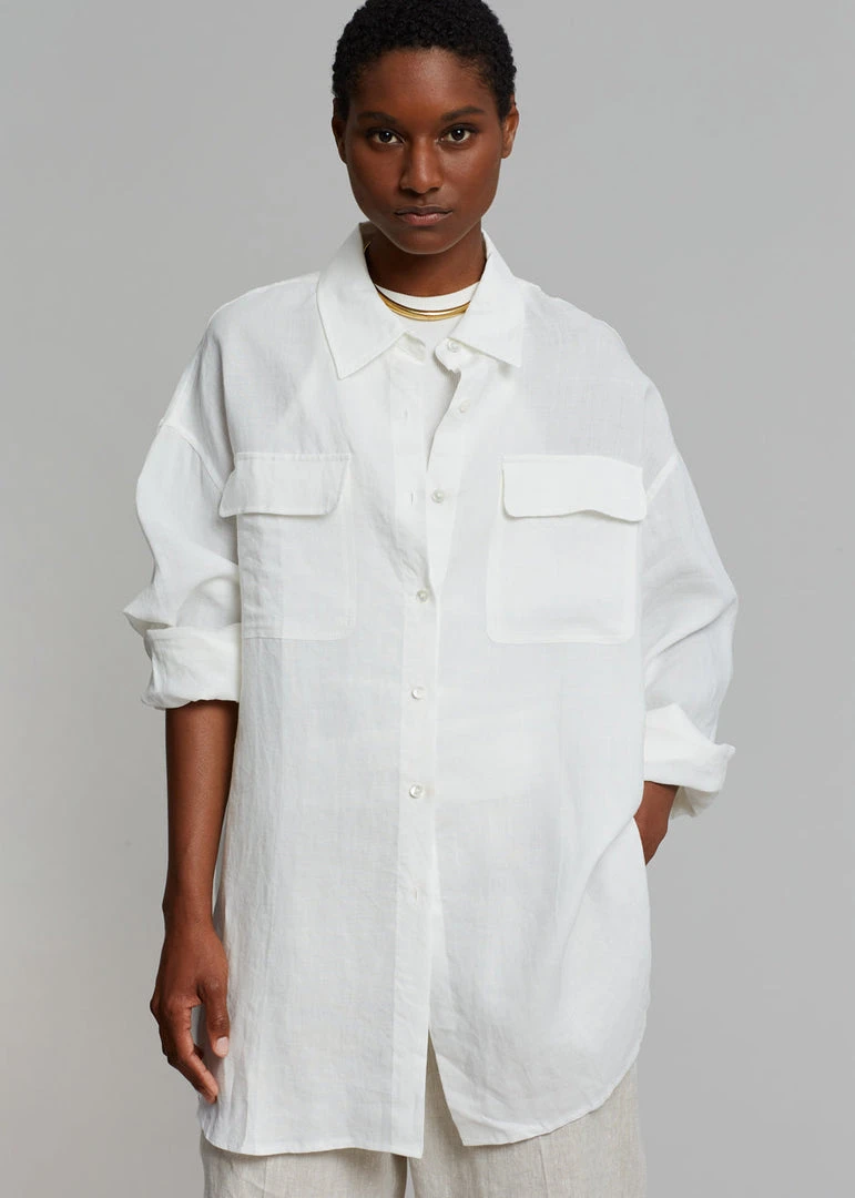 The Frankie Shop Sam Shirt - White