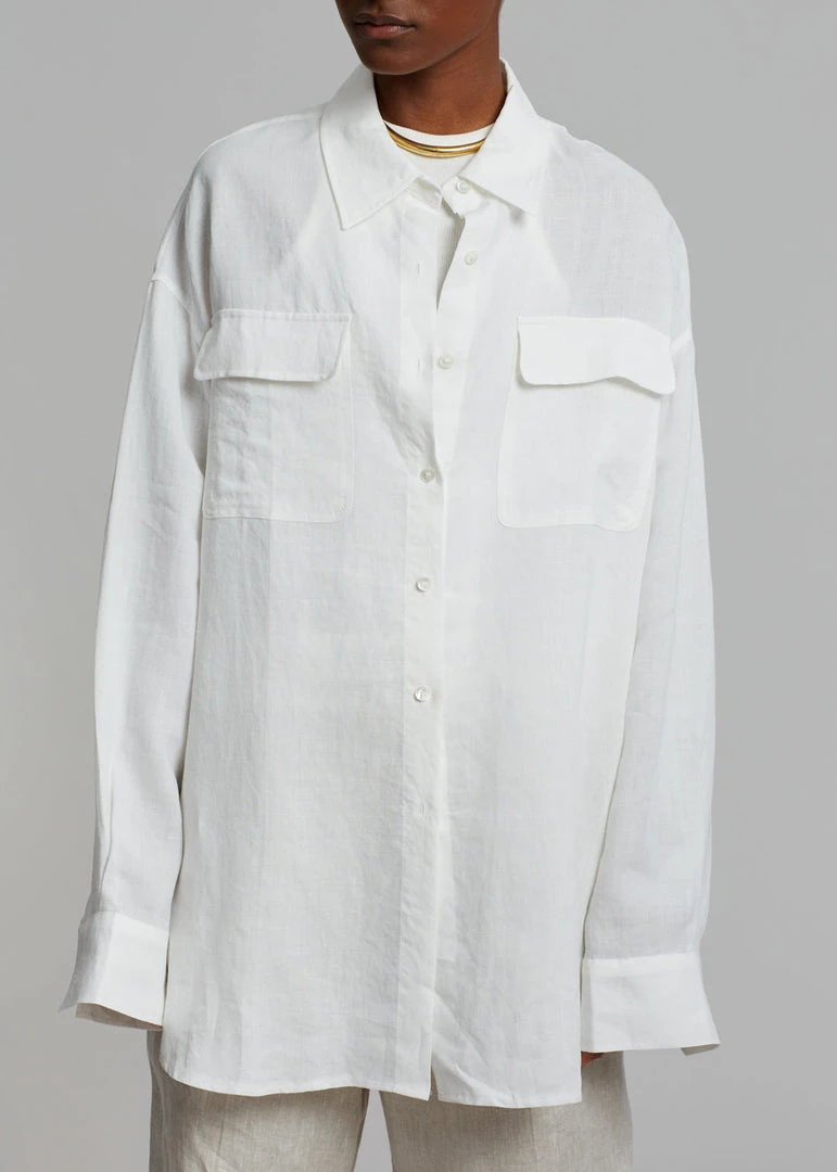 The Frankie Shop Sam Shirt - White